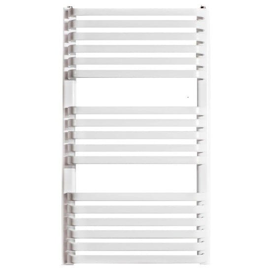 LUX-PIA9345309003ZBD_0 Водяной полотенцесушитель Luxrad Piatto 934х530 углеродистая сталь, белый матовый (PIA9345309003ZBD)