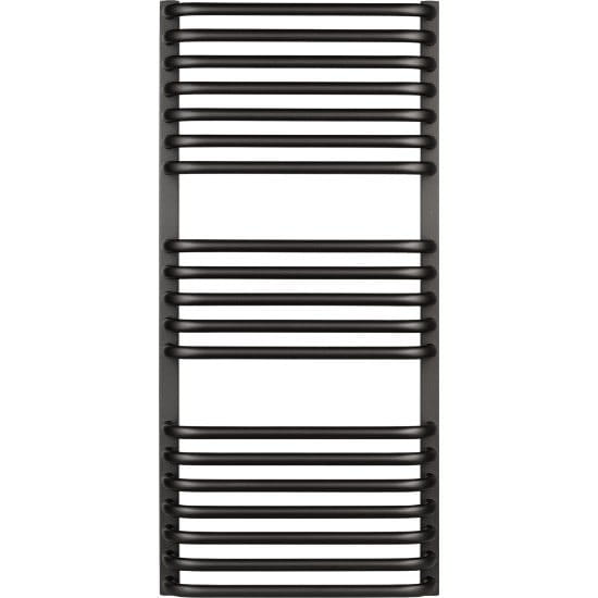 LUX-SIN920430S040_0 Водяной полотенцесушитель Luxrad Salto I 920х430 углеродистая сталь, черный матовый (SIN920430S040)