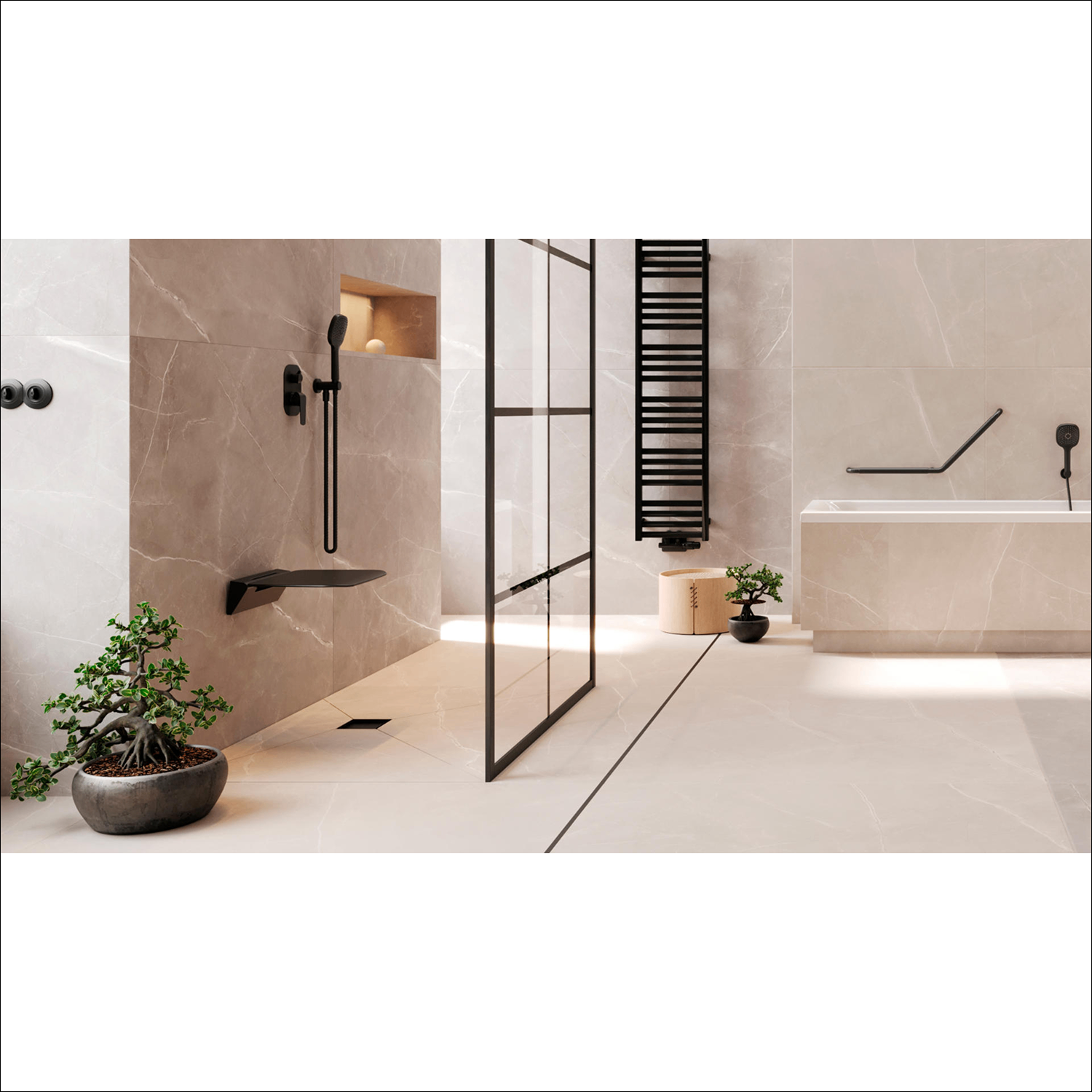 PLW-DOEX.1845BL_3 Поручень для ванны Excellent Hendi настенный (DOEX.1845BL)