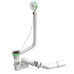 Сифон для ванны AQUA FACTORY 1 1/4" пластик, белый (4741UA54GR)