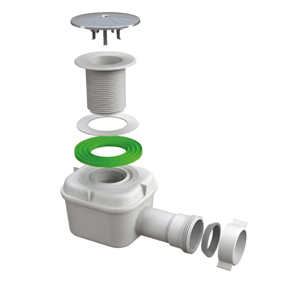 Screenshot_1 Сифон для душевого подонна AQUA FACTORY пластик, белый (9454UA07GR)