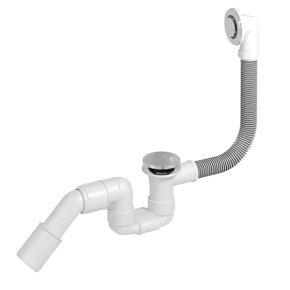44539 Сифон для ванны PREVEX 1 1/2" пластик, белый (BBL-C5R45-003)