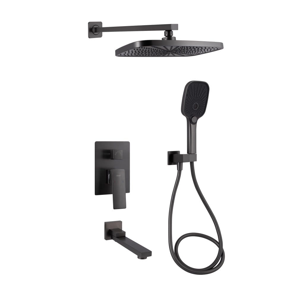 SD00051828_0 Душевая система Qtap Gemini скрытого монтажа, латунь, графит матовый (QTGEM114GMB45704)