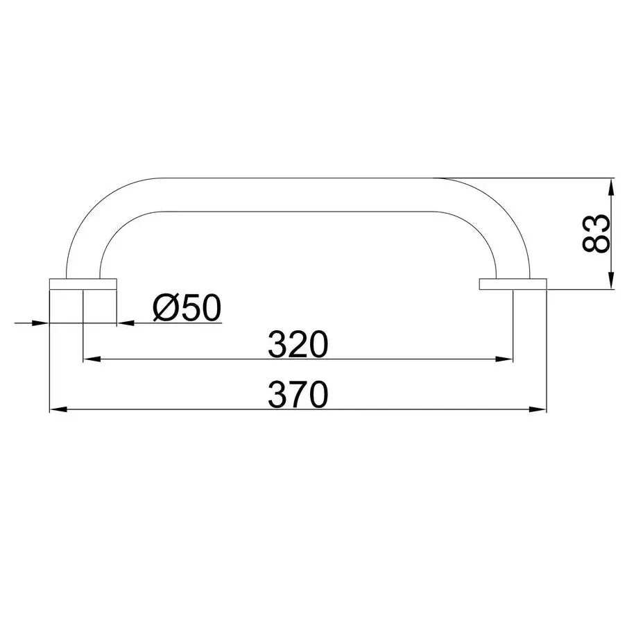 SQ-1037708_2 Поручень настенный Frap F1718 83х370х320