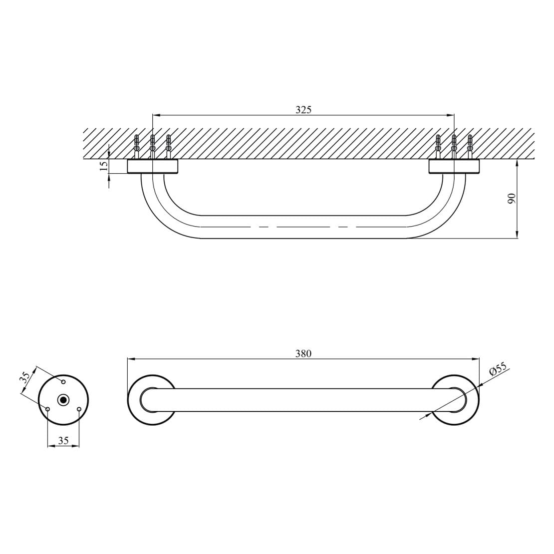 SVR-CV022919_2 Поручень для ванни Kroner
(ACC3518)