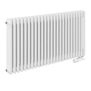 Дизайнерский радиатор Rastas Claudia 3 600x1550 горизонтальный, белый матовый (RR-CL03-6001550W)