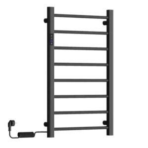 Электрический полотенцесушитель Rastas Siena 800x350 вертикальный, черный матовый (RR-CN800-350SB-L)