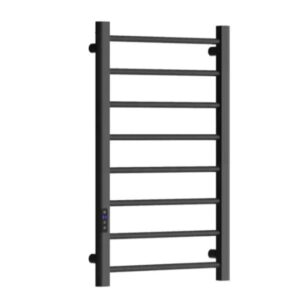Электрический полотенцесушитель Rastas Siena 800x350 вертикальный, черный матовый (RR-CN800-350SB-LН)