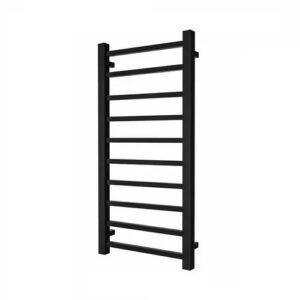 Водяной полотенцесушитель Rastas Safir 1000x540 низкоуглеродистая сталь, черный матовый (RR-ES1000540В)