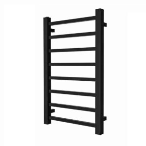 Водяной полотенцесушитель Rastas Safir 800x540 низкоуглеродистая сталь, черный матовый (RR-ES800540В)
