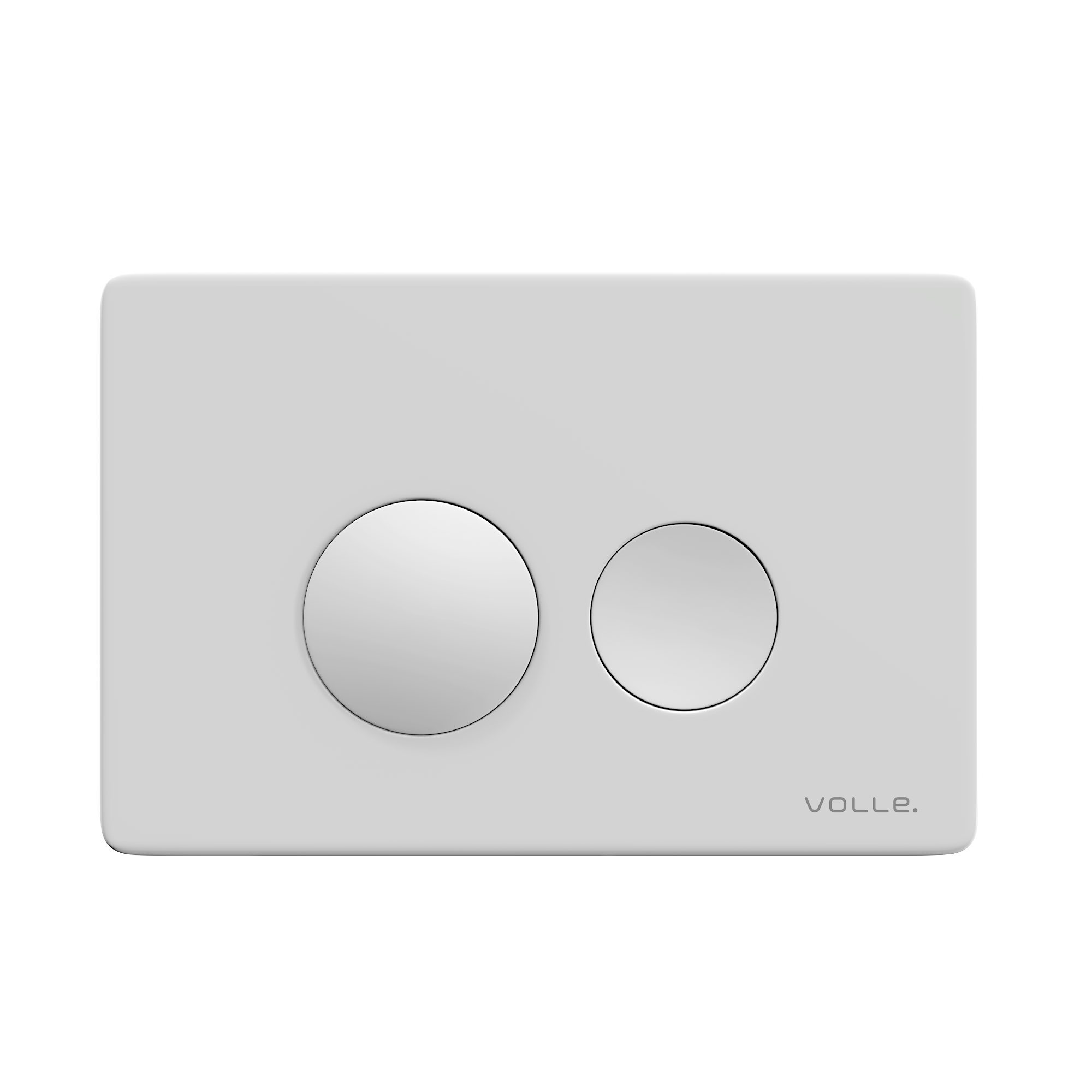 100158 Кнопка для инсталяции VOLLE Viso Ola прямоугольная, белый матовый (2230.010107)