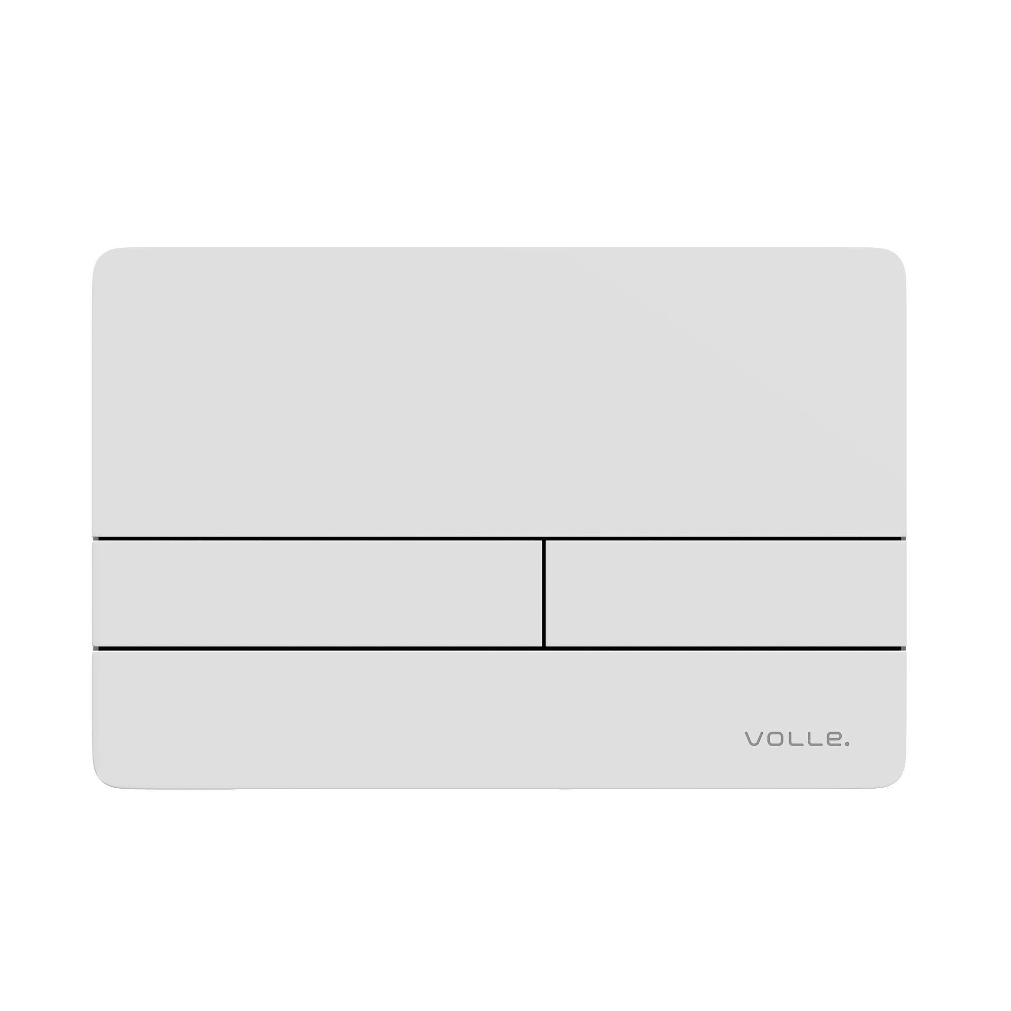 100162 Кнопка для инсталяции VOLLE Alegra Ola прямоугольная, белый матовый (2230.010207)