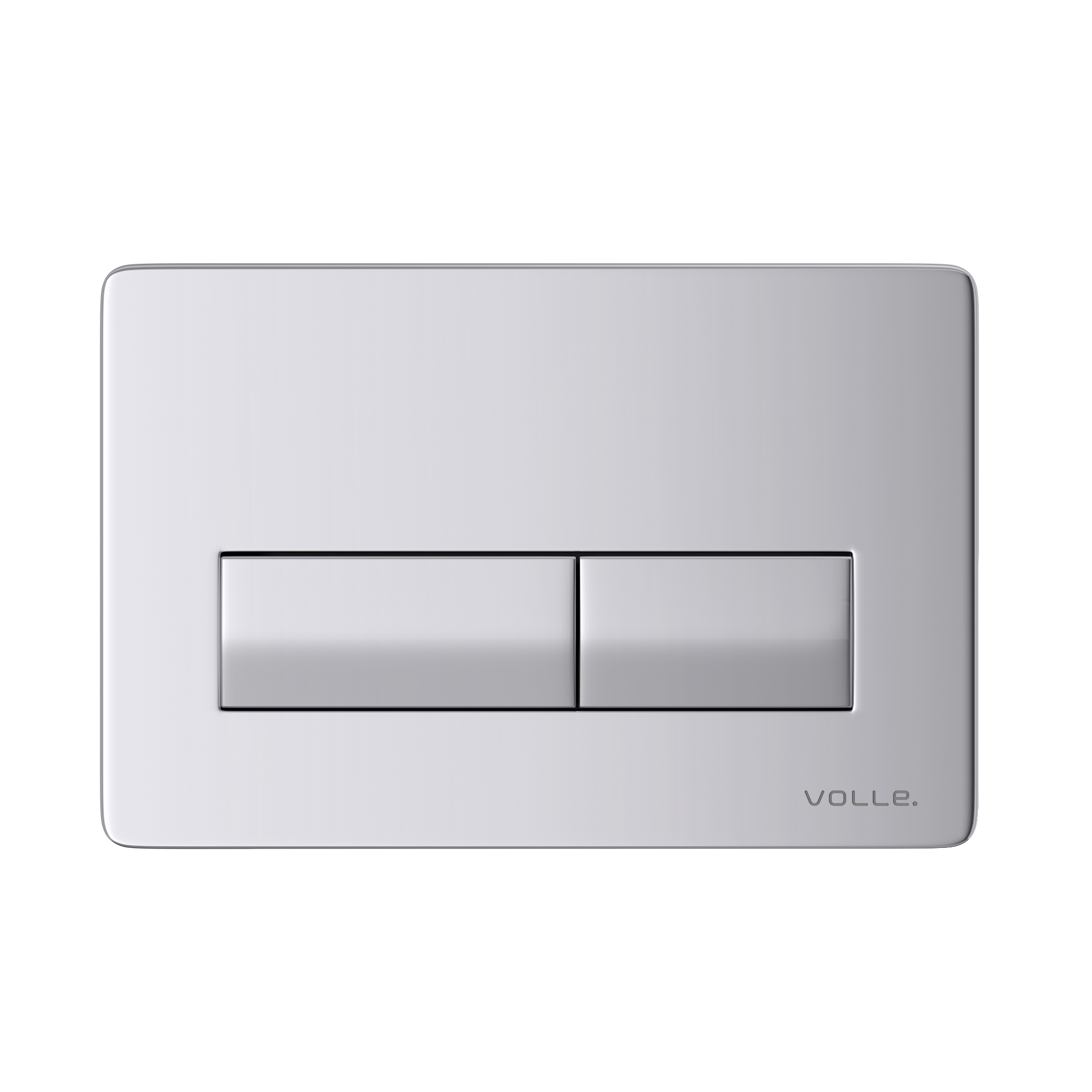100169 Кнопка для инсталяции VOLLE Largo Ola прямоугольная, хром глянцевый (2230.010401)