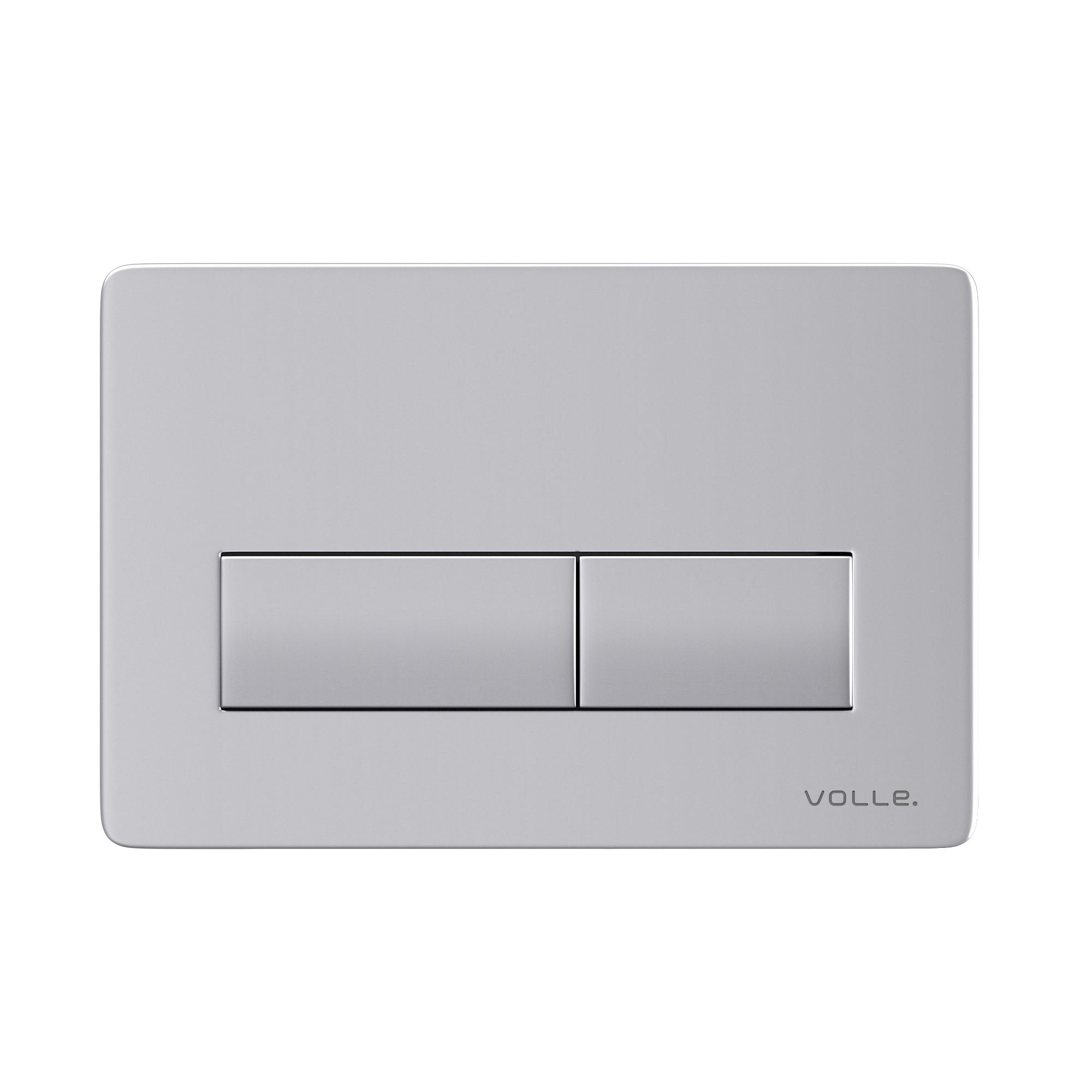 100171 Кнопка для инсталяции VOLLE Largo Ola прямоугольная, хром матовый (2230.010413)