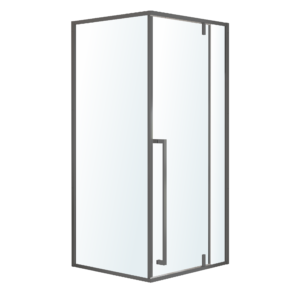 Душевая кабина Volle MORA 90-C 200х90х90 стекло 6 мм, без поддона, сатин (1037.125505)