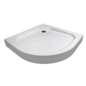 Душевой поддон RJ Duct 90x90 полукруглый, белый (90RZ812)