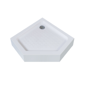 Душевой поддон RJ Duct 90x90 пятиугольный, белый (90RZ079(2))