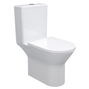 Унитаз компакт Imprese Vyskov New Rimless 620x360 полукруглый, с сиденьем, бедый глянцевый (i11337)