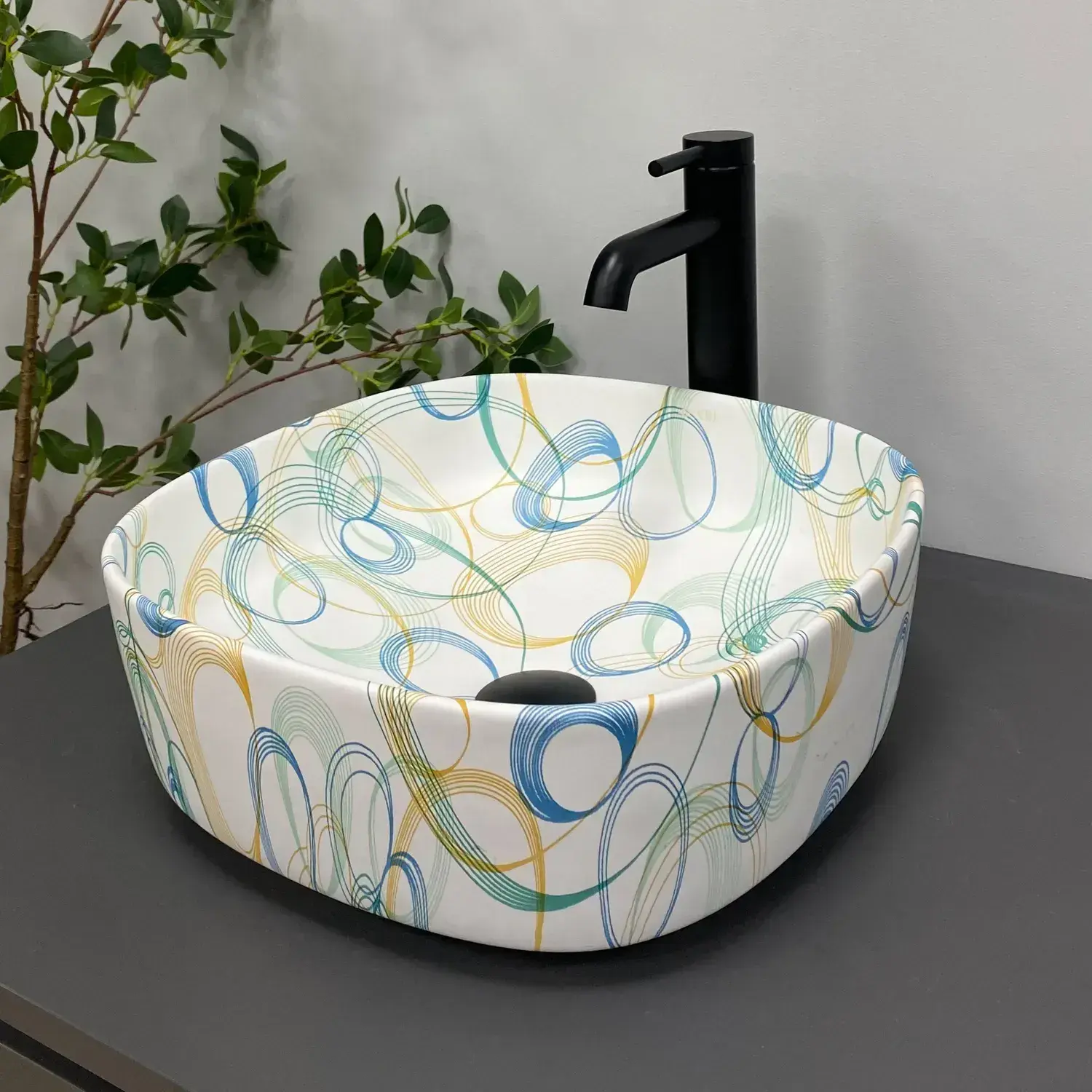 VBI-013203 Умывальник накладной VBI Arezzo 375х375