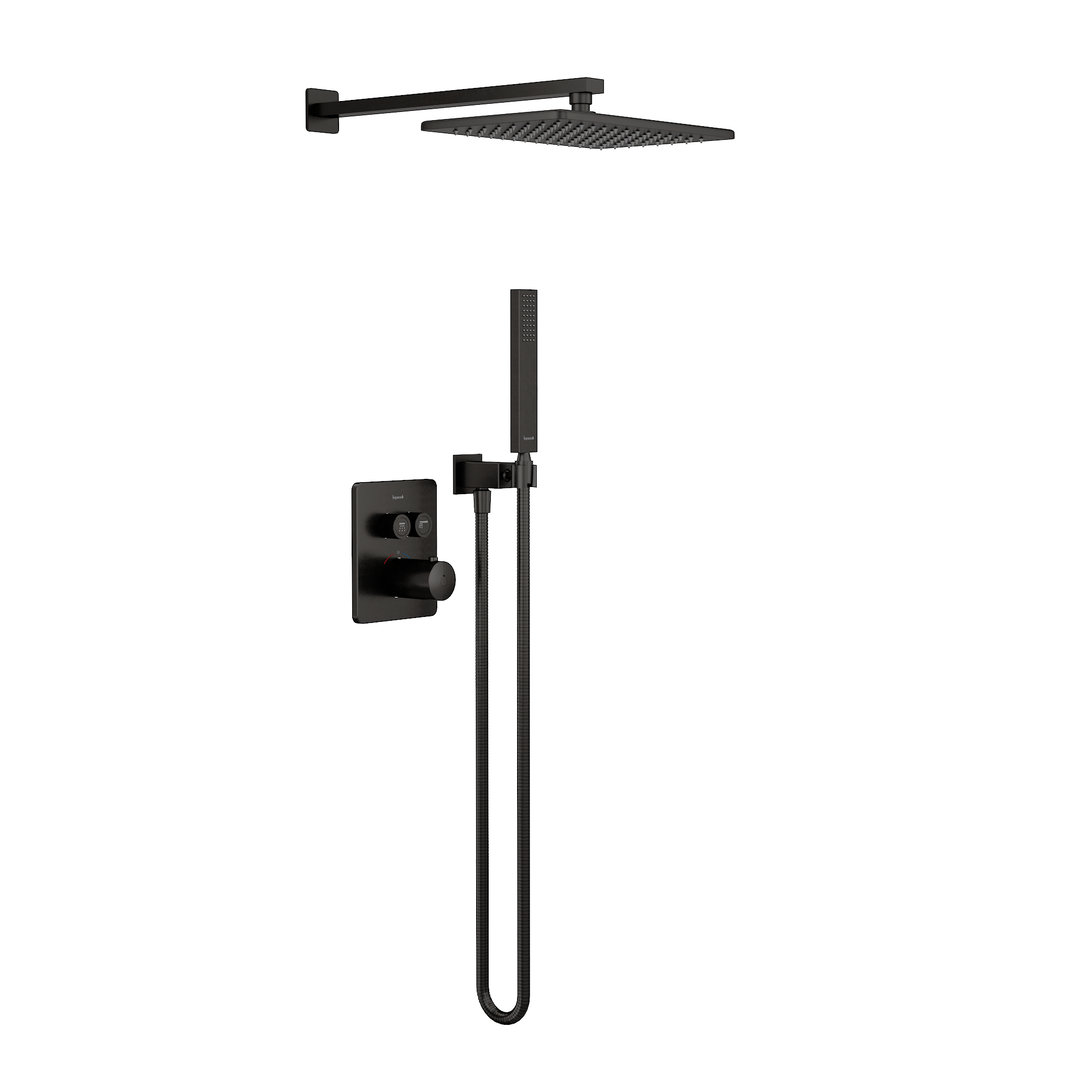 93816 Душевая система Imprese Grafiky скрытого монтажа, латунь, черный (ZMK0424070481)