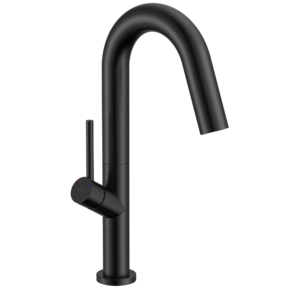 Смеситель для кухни VOLLE Cruze однорычашный, черный матовый (1547.110204)