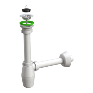 Сифон для раковины Imprese 1 1/4" пластик, белый (d12601111S)