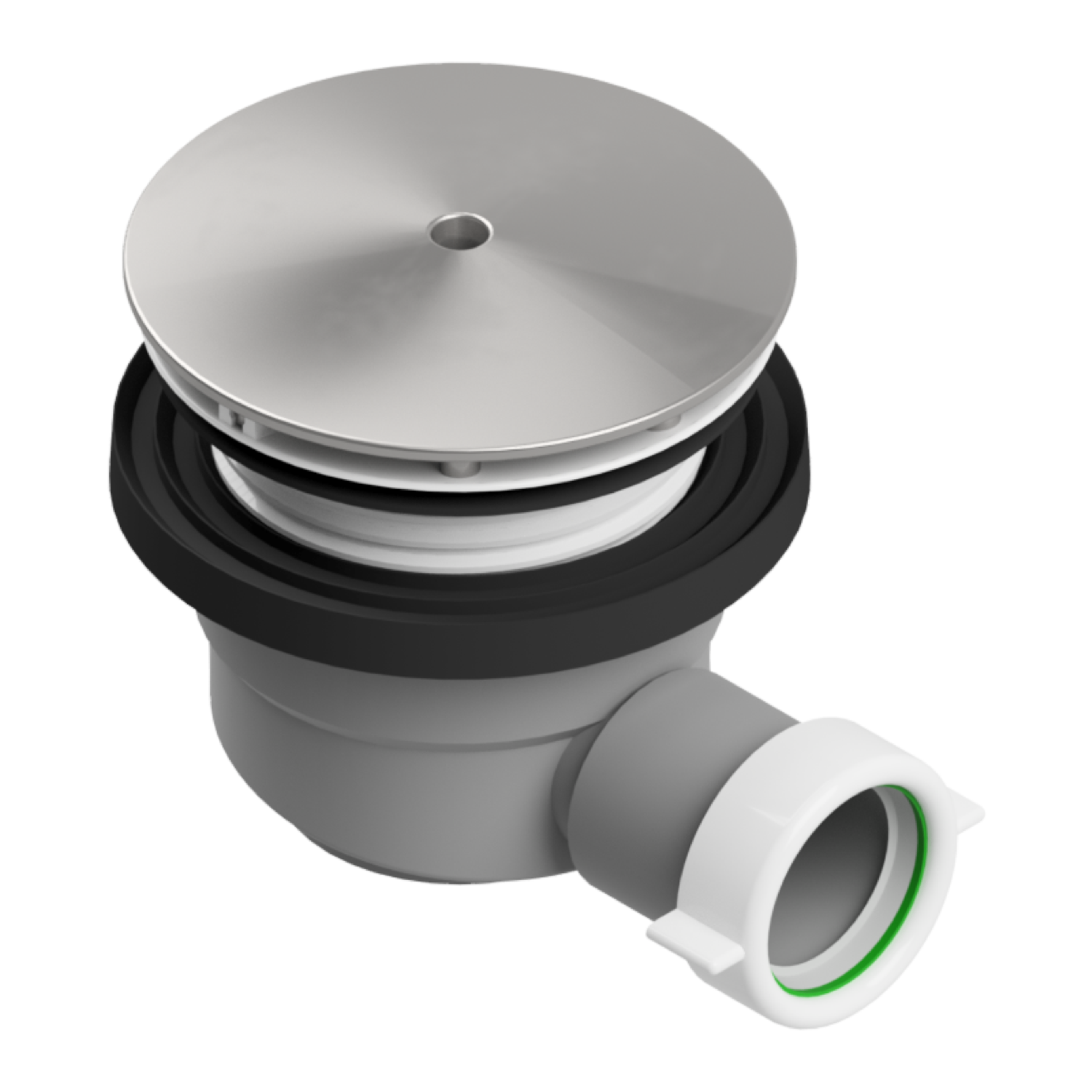 94519 Сифон для душевого поддона Imprese пластик, белый (d12500311P)