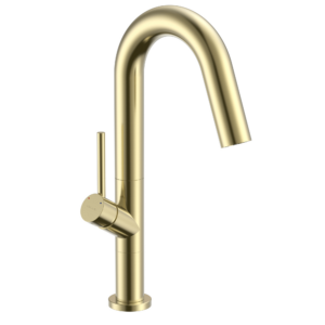 Смеситель для кухни VOLLE Cruze однорычашный, золото (1547.110215)
