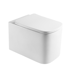 Подвесной унитаз Imprese Tomik 555x370 прямоугольный, с сиденьем Slow-closing, белый глянцевый (с06800933)