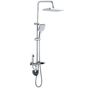 Душевая система Mixxus Premium RIVIERA 009-J с тропическим душем, латунная, хром