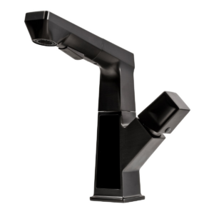 Смеситель для умывальника Platinum выдвижной, латунный, черный