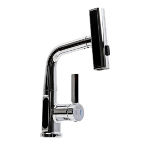 Смеситель для умывальника Platinum выдвижной, латунный, хром