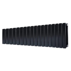 Дизайнерский радиатор ARTTIDESIGN Livorno II 300x1224 горизонтальный, черный матовый (LV II.G.18.30.120.5.B)