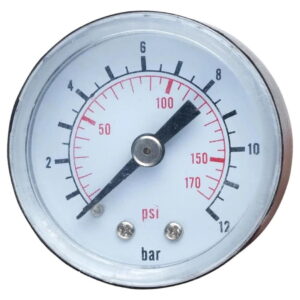 Манометр аксиальный Wetron 3/8" 12 бар 40мм (779741)