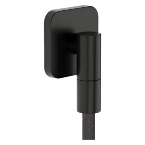 Шланговое подсоединение для душа Hansgrohe FixFit Fine Q, черный хром матовый (28884340)