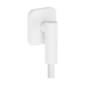 Шланговое подсоединение для душа Hansgrohe FixFit Fine Q, белый матовый (28884700)