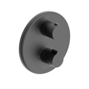 Смеситель скрытого монтажа Imprese Kucera для душа с термостатом, черный матовый (f04603410AD)