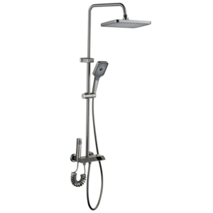 Душевая система Mixxus Premium NEPTUNE 009-J с тропическим душем, латунная, графит