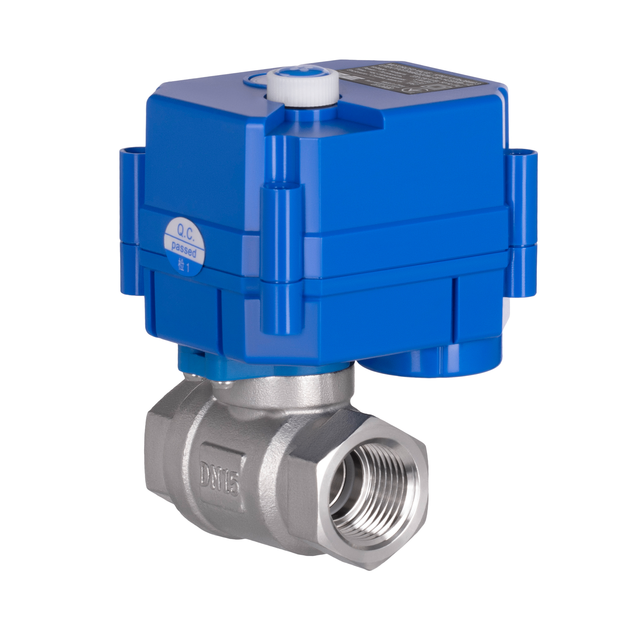 ERC-2E-HC220B Шаровой кран 2E HC220B 1/2" с електроприводом, нержавеющая сталь