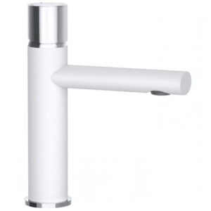 Смеситель для умывальника Rubineta Etna 18 однорычажный, латунь, белый матовый