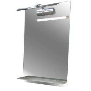 Зеркало для ванной комнаты HGlass IHM 5080 L 800х500, прямоугольное, с антизапотеванием + LED подсветка