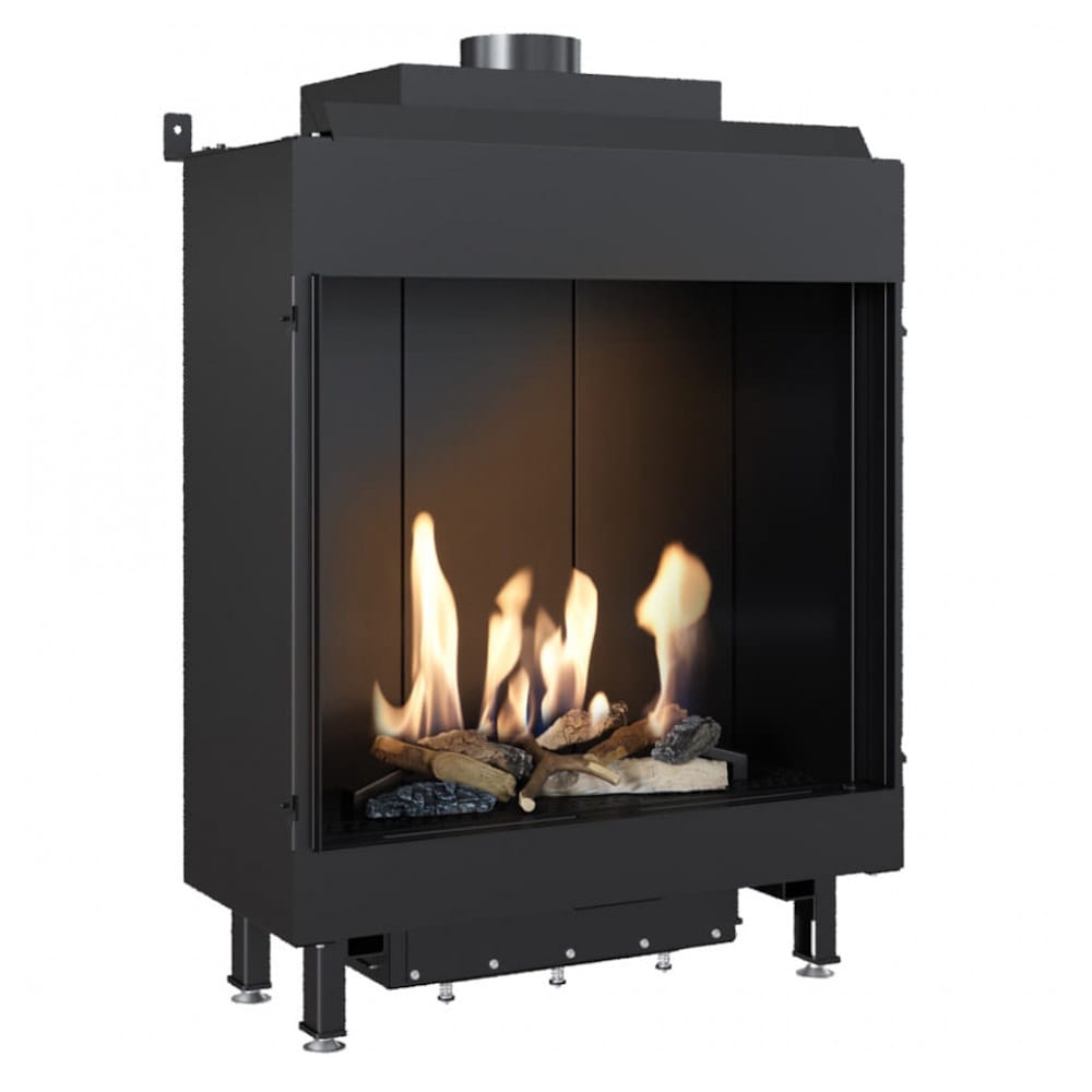 LEO/76/62/G31/37MBAR Газовый камин Kratki LEO 76/62 LPG 7,7 кВт сталь