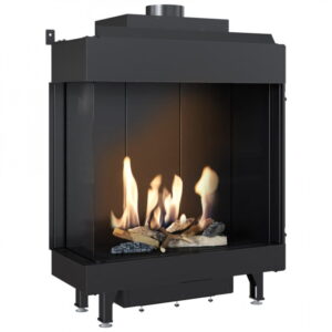 Газовый камин Kratki LEO 76/62 L LPG 7,7 кВт сталь