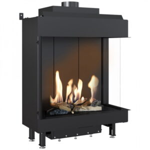 Газовый камин Kratki LEO 76/62 P NG 8,5 кВт сталь