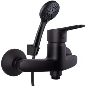 Смеситель для душа Rubineta Uno 12 K BK2 однорычажный, черный матовый