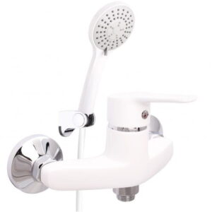 Смеситель для душа Rubineta Uno 12 K WT однорычажный, белый матовый