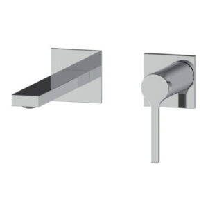 Смеситель для умывальника Nett QH-22 скрытого монтажа, нержавеющая сталь, хром