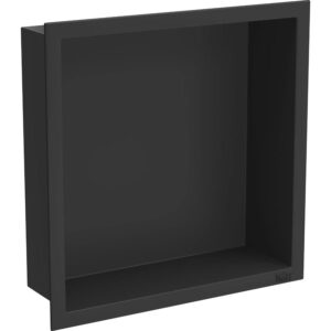 Полка в ванную Nett YB-29 встроенная, нержавеющая сталь, черная