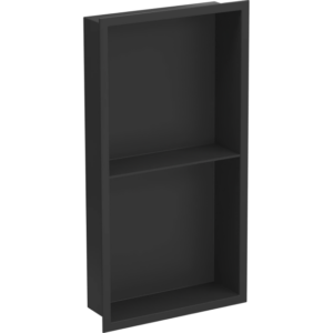 Полка в ванную Nett YB-60 встроенная, нержавеющая сталь, черная