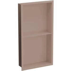 Полка в ванную Nett YBr-60 встроенная, нержавеющая сталь, бронзовая